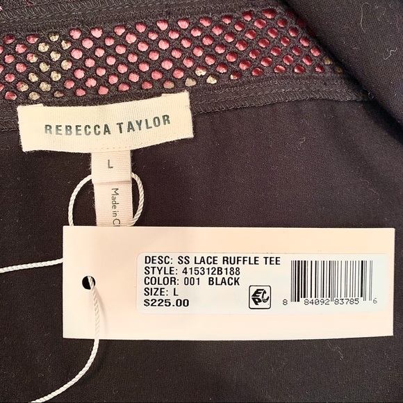 Rebecca Taylor lace sleeves, bodice, peplum waist - Picture 6 of 8